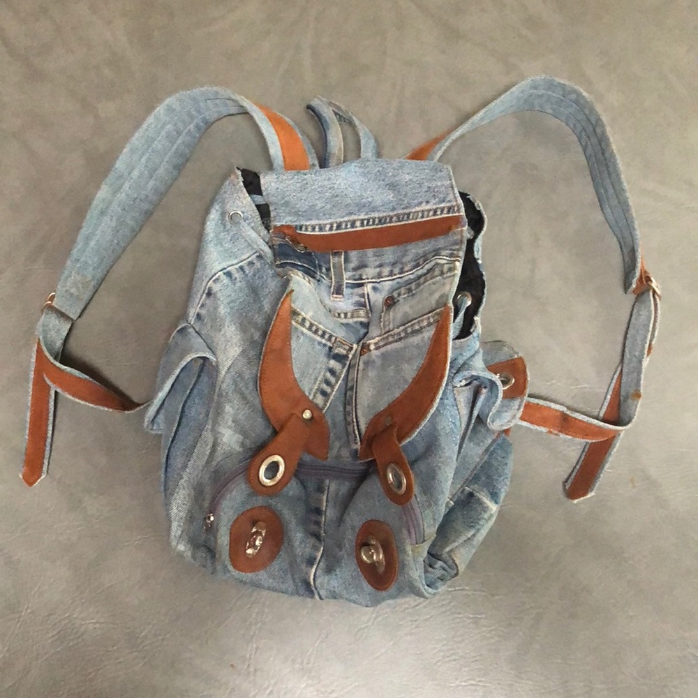 Denim backpack